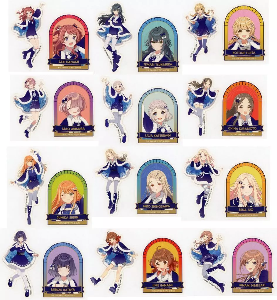 全12種セット 「学園アイドルマスター×横浜・八景島シーパラダイス 初星パラダイス トレーディングダイカットステッカー」