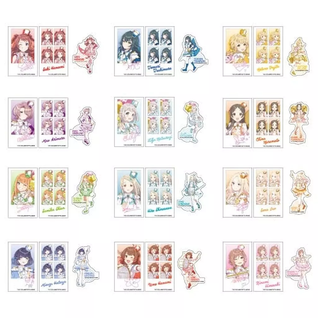 全12種セット 「メモリーカットステッカーIDphoto 3枚入り 学園アイドルマスター」