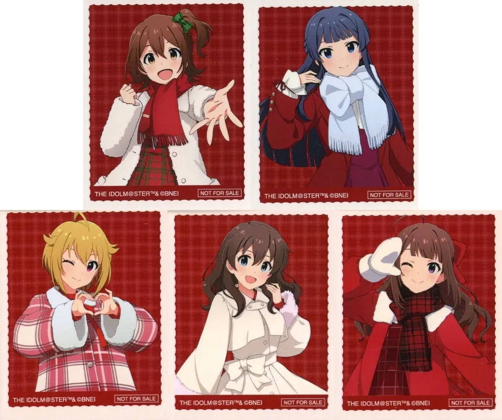 全5種セット ステッカー 「FAMくじ アイドルマスター ミリオンライブ!」 10連セット購入特典