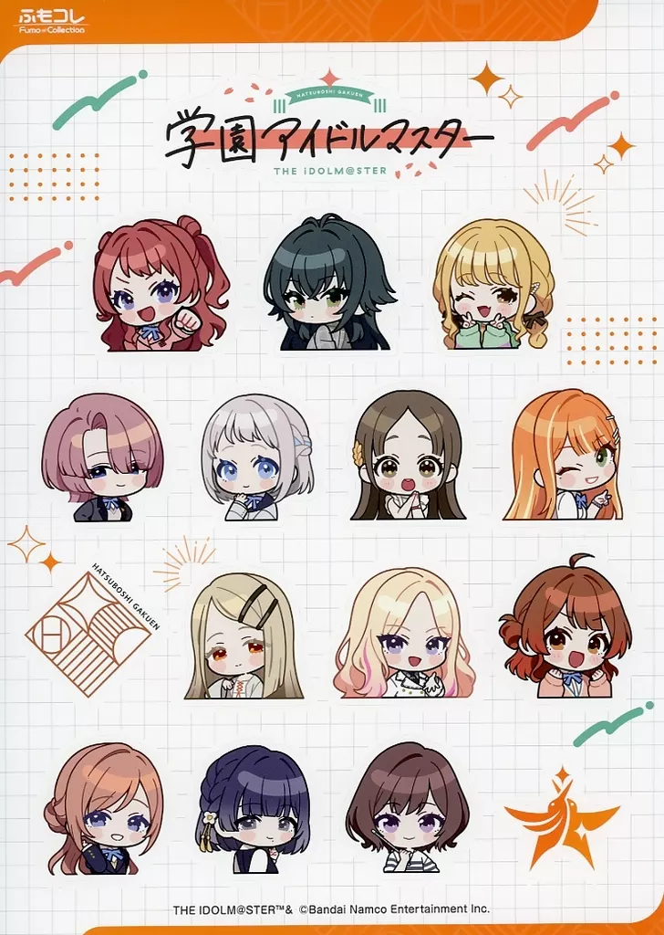 集合 デコレーションシール 「ふもコレ×学園アイドルマスター」