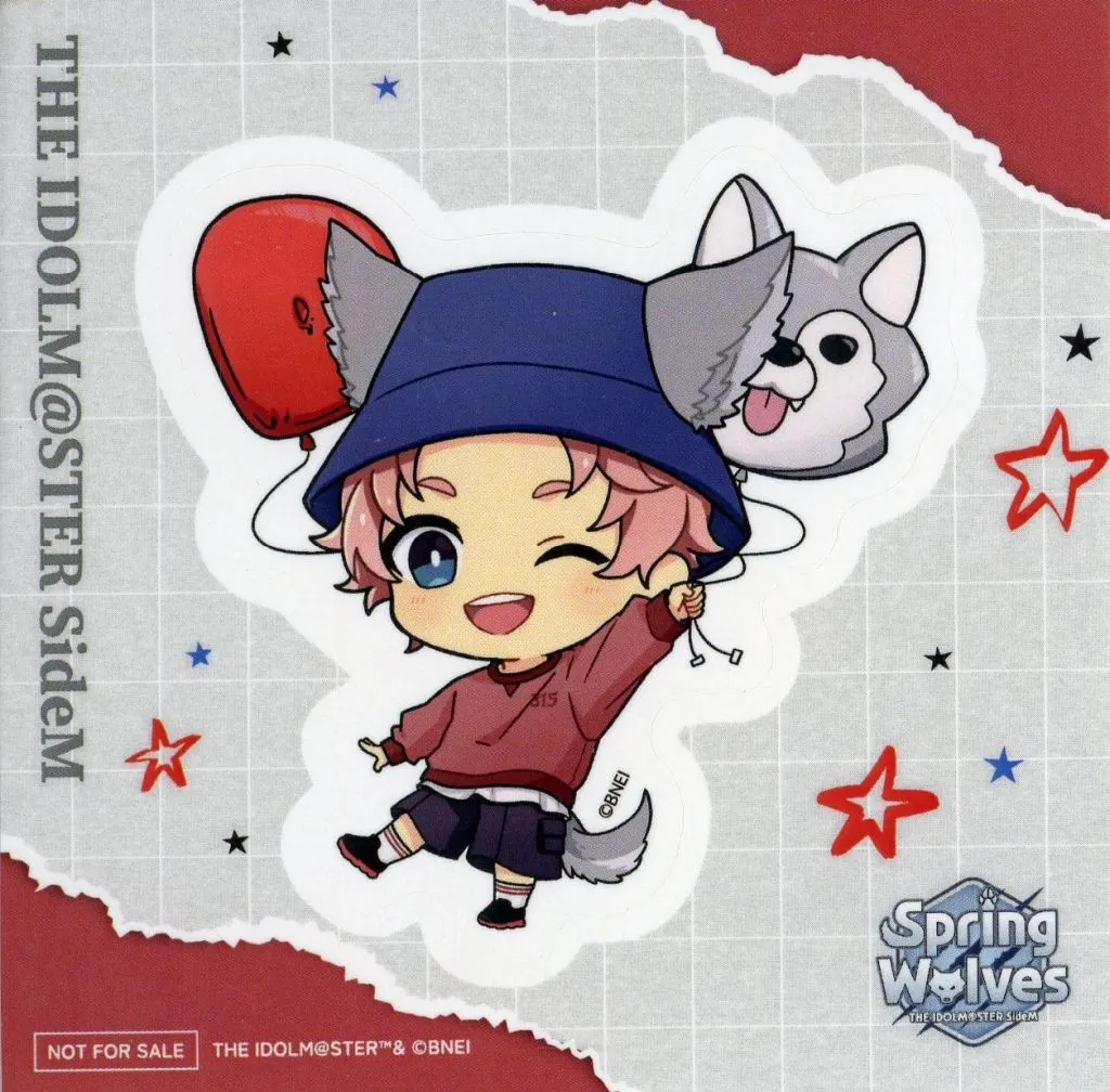 兜大吾 ステッカー 「アイドルマスター SideM Spring Wolves POP UP STORE」 紀伊國屋書店購入者特典