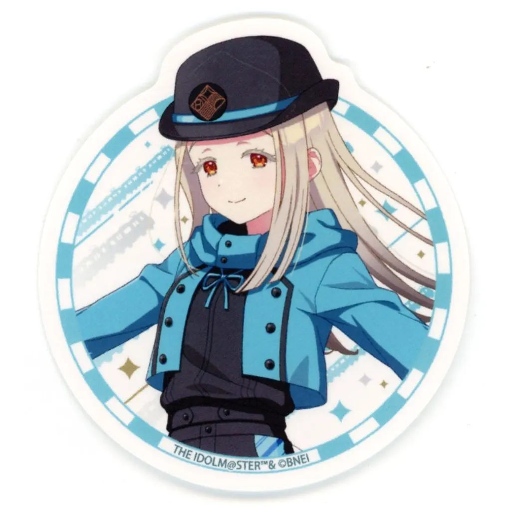 33.篠澤広 駅員風衣装ver.(描き下ろしイラスト) ダイカットステッカー 「学園アイドルマスター HATSUBOSHI GAKUEN Terminal in 東京キャラクターストリート いちばんプラザ」
