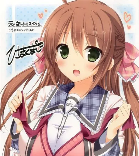 大空ひまり 描き下ろしフルカラー色紙 「PCソフト 天ノ空レトロスペクト 初回版」 予約特典
