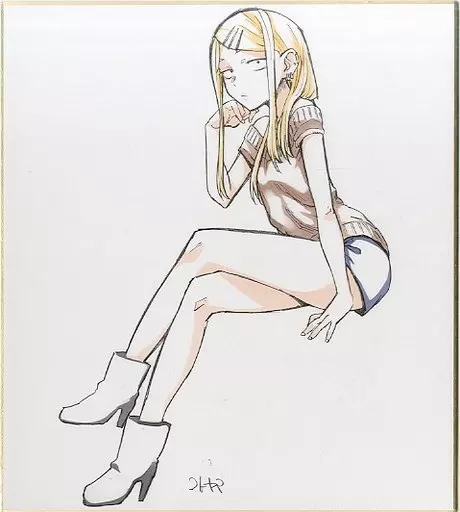 【未開封】だがしかし 複製イラスト色紙 遠藤サヤ くじ景品 駿河屋 -<中古>遠藤サヤ 描き下ろし複製イラスト色紙 「Blu-ray だが