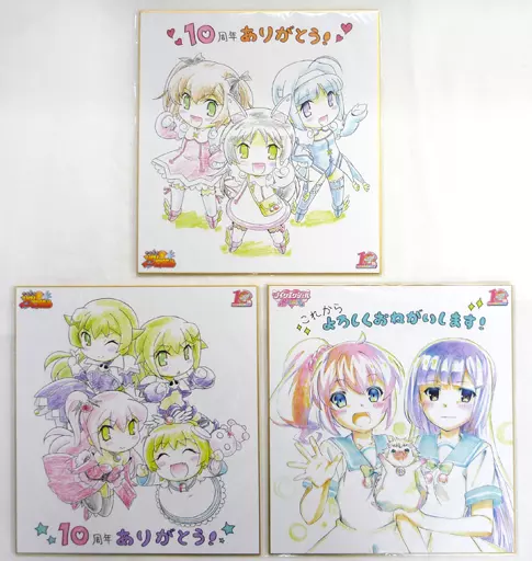 快盗天使ツインエンジェル10th イベント色紙Ｃ 快盗天使ツインエンジェルBreak 10th Anniversary-天使と勇者の祝賀会