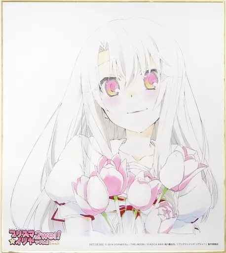 イリヤスフィール・フォン・アインツベルン 牛島希描き下ろし複製イラスト色紙 「Fate/kaleid liner プリズマ☆イリヤ ツヴァイ!」 先行プレミアム来場特典(下部に折れ有り)