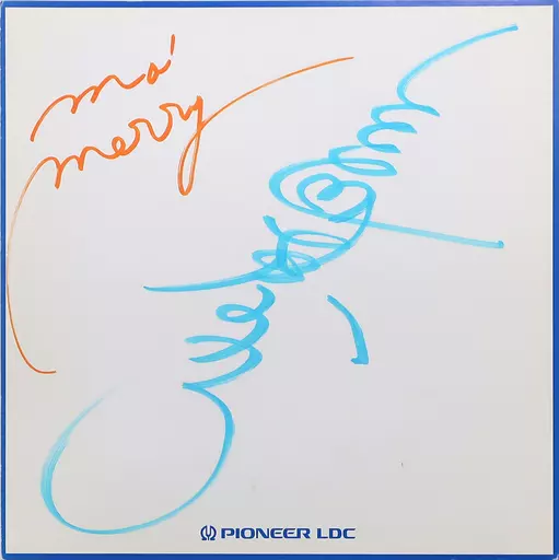 駿河屋 -<中古>三石琴乃 直筆サイン色紙 「CD Mo'Merry」 購入特典（紙