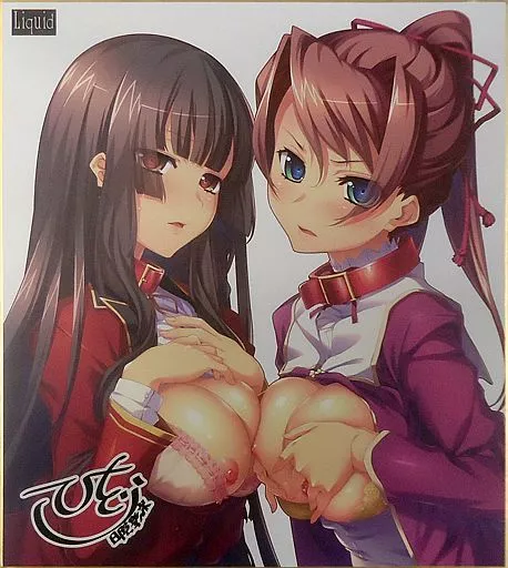 小桜日和＆鳩羽藤音 描き下ろし複製色紙 「PCソフト 聖奴隷学園祭 Remaster Complete Box」 予約キャンペーン特典