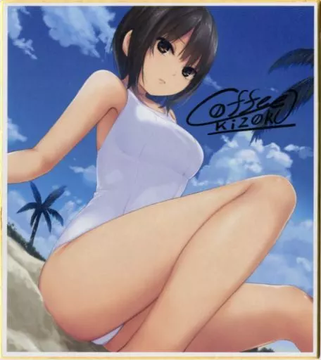 [単品] 青山澄香(珈琲貴族先生イラスト) 複製色紙 「エアコミケ2 描き下ろしB2タペストリー2本セット 青山澄香＆白峰莉花(バスルーム)ver.」 限定特典