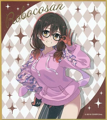 ロボ子さん 「バーチャルYouTuber ホロライブ ヴァイスシュヴァルツ&Reバース presents ホロライブプロダクションフェスティバル トレーディングミニ色紙 フェスティバルver. Vol.1」