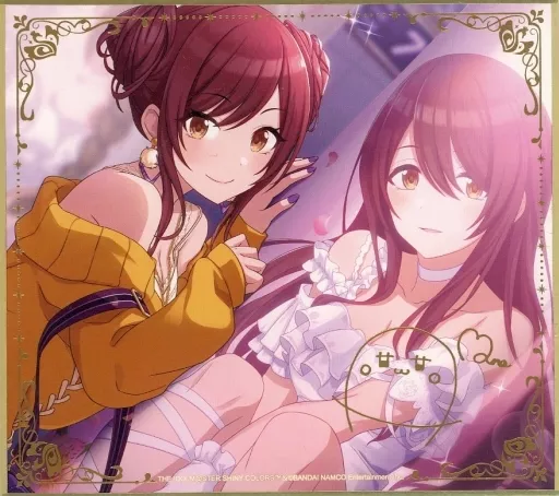 大崎甘奈＆大崎甜花(甜花ちゃんといっしょ☆) 「アイドルマスター 15th ANNIVERSARY cafe in 広州 アイドルマスター シャイニーカラーズ トレーディング色紙 A ver.」 中国限定