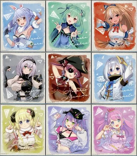 全9種セット 「ホロライブ hololive SUPER EXPO 2022 トレーディングミニ色紙 vol.3 3期生＆4期生」