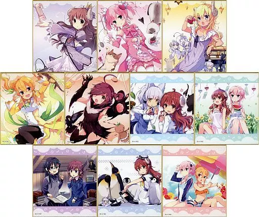 紙製品　全10種セット 「まちカドまぞく展 ～マンガもアニメもお祝いまぞくです～ ミニ色紙コレクション」