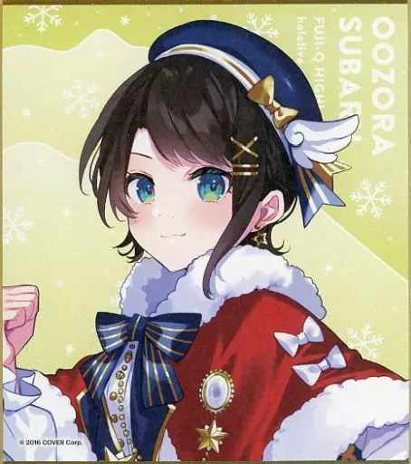 紙製品　大空スバル 「バーチャルYouTuber ホロライブ in 富士急ハイランド SNOW*WORLD ミニ色紙」