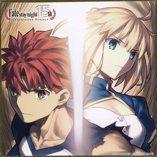 紙製品　セイバー＆衛宮士郎 武内崇 描き下ろしイラスト 複製ミニ色紙 「Fate/stay night 15周年記念フィギュア -軌跡- Fate/stay night PVC製塗装済み完成品」 ANIPLEX+購入特典