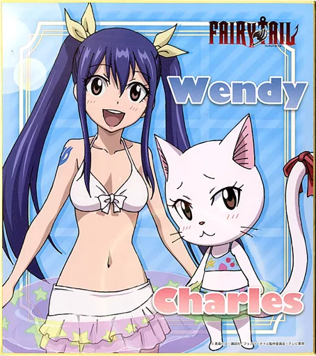 駿河屋 -<中古>ウェンディ＆シャルル(水着) 色紙 「FAIRY TAIL