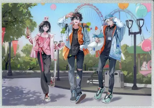 d*4様 時光代理人 カプコンカフェ 程小時 陸光 喬苓 トキ ヒカル リン コ カプコンカフェ イオンレイクタウン店 TVアニメ『時光代理人 -LINK