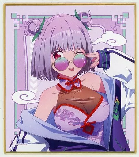 新条アカネ ミニ色紙 「くじコレ グリッドマン ユニバース チャイナドレスver.」 D-2賞