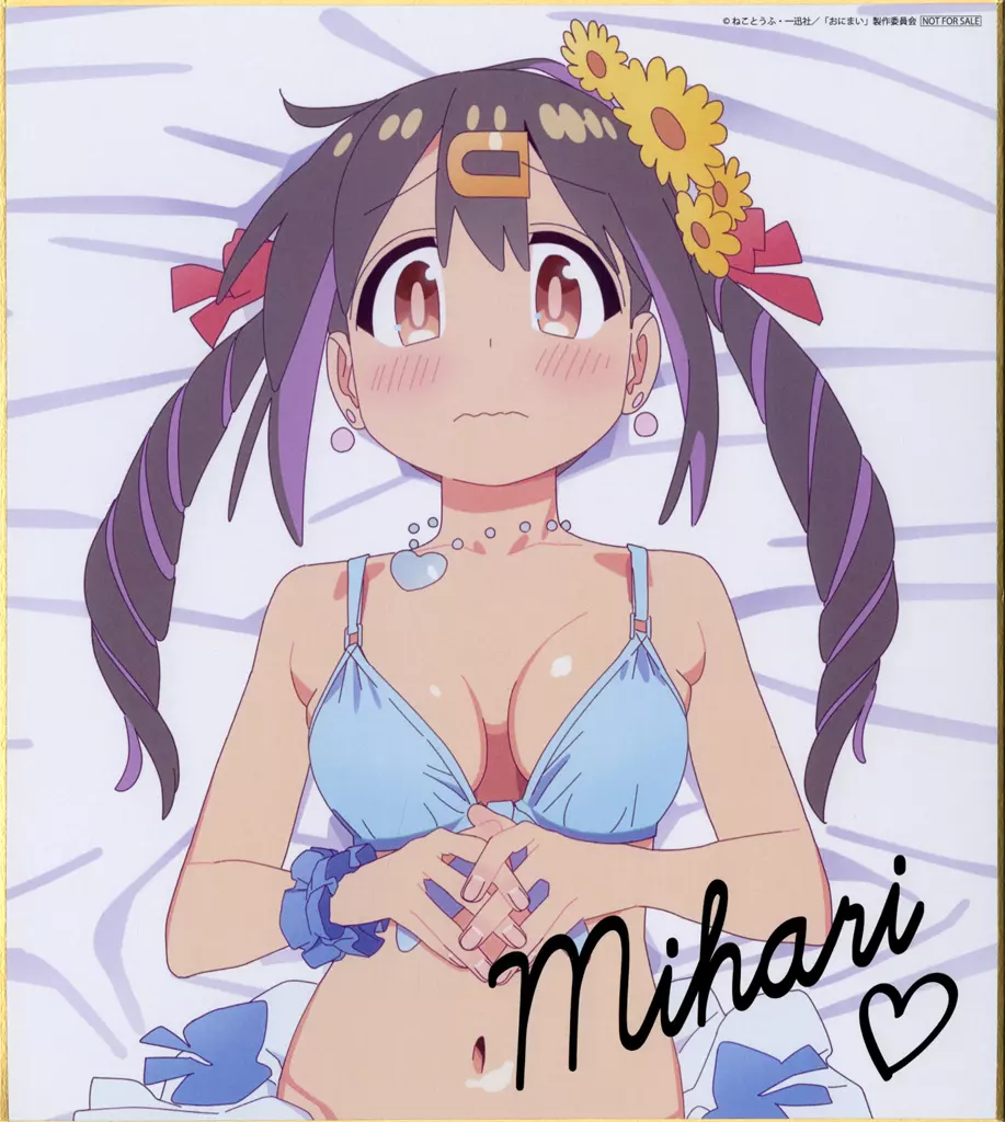 緒山みはり 描き下ろし色紙 「お兄ちゃんはおしまい!」 抱き枕カバー ホビーストック購入特典