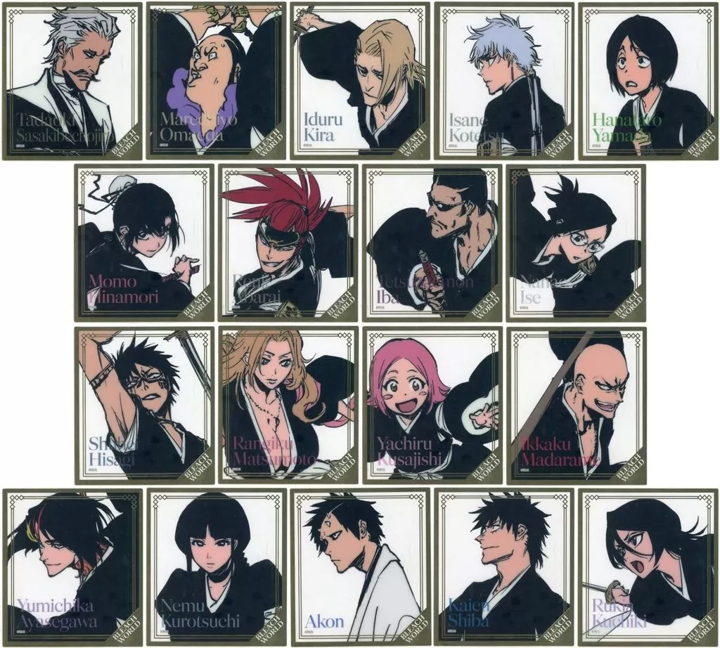 全18種セット 「BLEACH WORLD クリアミニ色紙コレクション ～THE LOCUS OF BRAVE II ver.～」