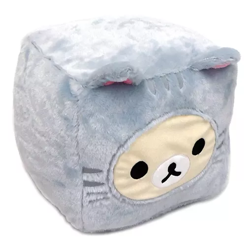 駿河屋 -<中古>コリラックマ のんびりネコ キューブクッションXL 