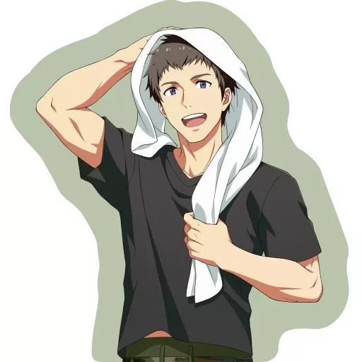 信玄誠司 朝のひととき ビッグダイカットクッション 「アイドルマスター SideM」