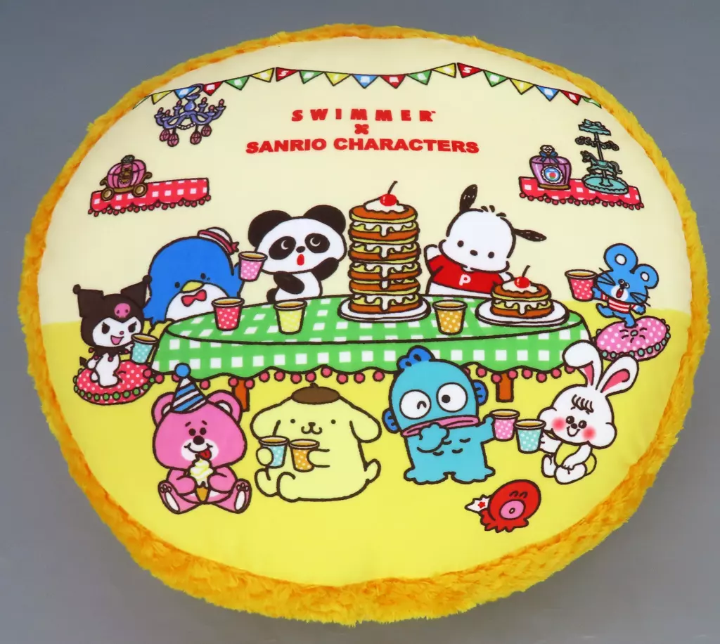 サンリオ ぽこぽこ サンド クッション 駿河屋 -<中古>イエロー ぽこぽこサンドクッション 「SWIMMER×サンリオ