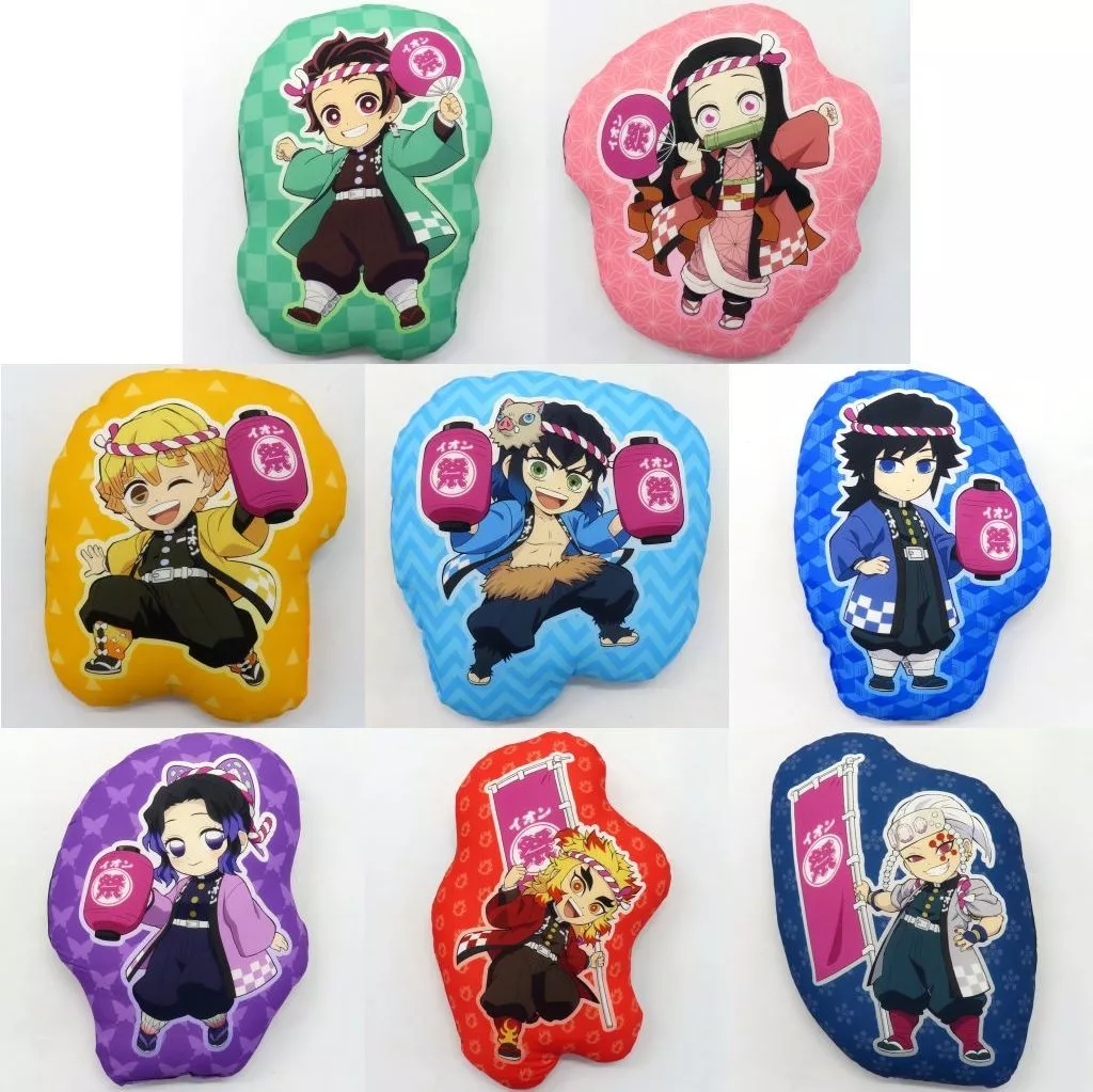 集合 オリジナルダイカットクッション(8種セット) 「鬼滅の刃×イオン 全集中夏祭り」 お買い上げ抽選会 鬼滅の刃コース当選品