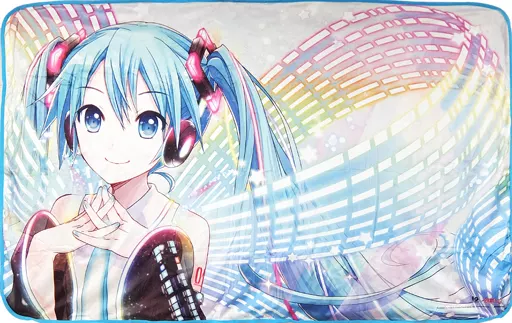 初音ミク　10周年　ビッグブランケット 駿河屋 - 【買取】初音ミク10周年記念イラスト ビッグブランケット