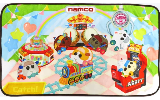 値下げ！ナムコ限定　モルカー　くじ　A賞ブランケット 駿河屋 -<中古>集合 ブランケット 「PUI PUI モルカー×ナムコ