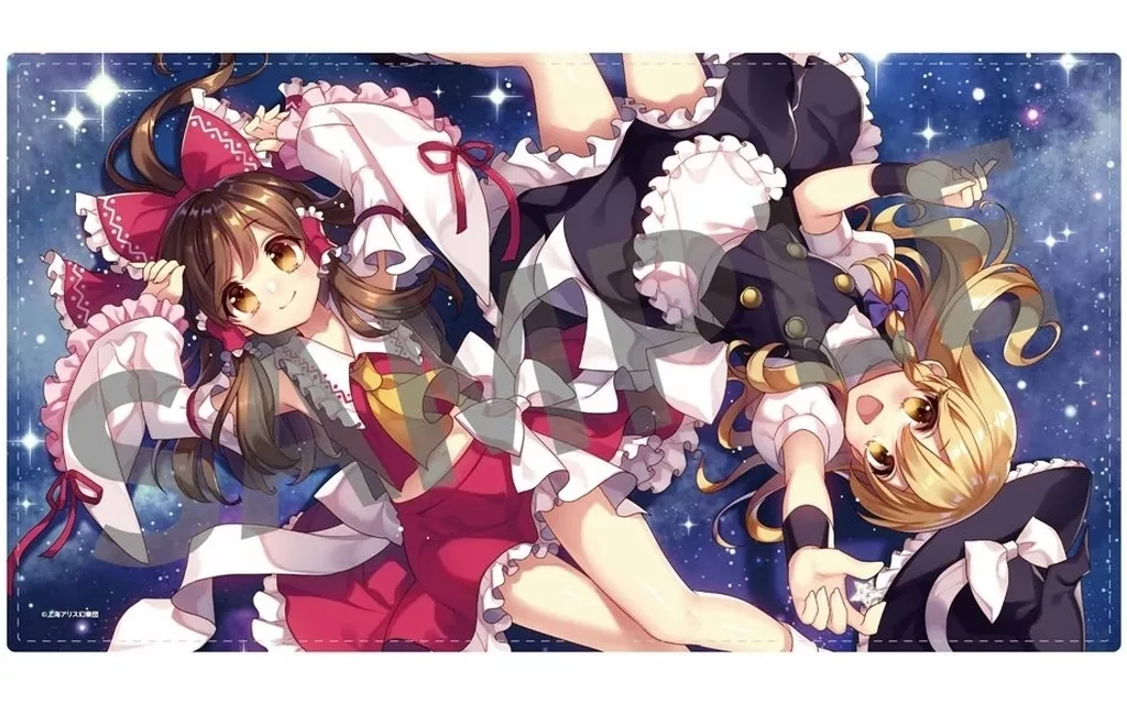 抱き枕カバー・シーツ・ブランケット　2.霊夢＆魔理沙 illust.まさる.jp ふわふわBIGブランケット 「東方Project」