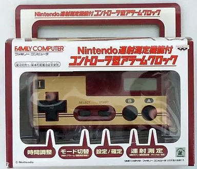 Nintendo 連射測定機能付 コントローラー型アラームクロック 新品・未開封】バンプレストNintendo 連射測定機能付コントローラー型