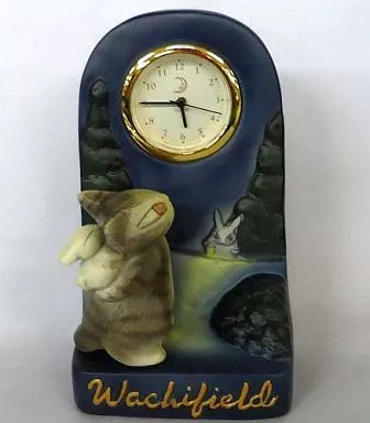 わちふぃーるど　ダヤン　掛け時計　置き時計 駿河屋 -<中古>月夜(ダヤン) 置時計 「わちふぃーるど」（置き時計