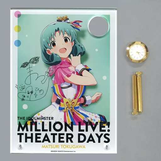 徳川まつり(サイン入りver.) 時計付アクリルアート ヌーベル・トリコロールver. 「THE IDOLM＠STER MILLION LIVE! THEATER DAYS 1st anniversary in AKIHABARA」