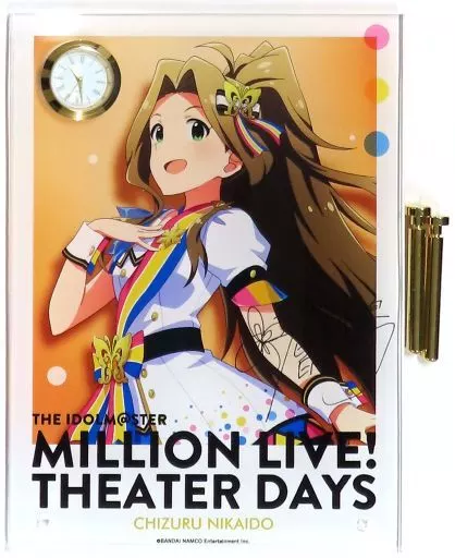 二階堂千鶴(サイン入りver.) 時計付アクリルアート ヌーベル・トリコロールver. 「THE IDOLM＠STER MILLION LIVE! THEATER DAYS 1st anniversary in AKIHABARA」