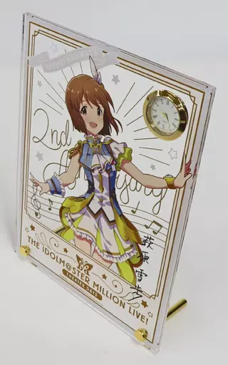 萩原雪歩 ルミエール・パピヨンver. 時計付アクリルアート 「アイドルマスター ミリオンライブ!」