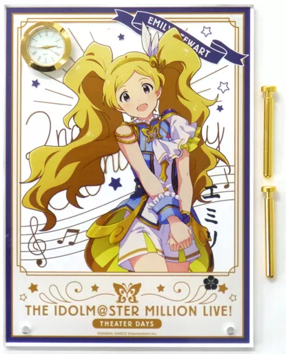 エミリースチュアート ルミエール・パピヨンver. 時計付アクリルアート 「アイドルマスター ミリオンライブ!」