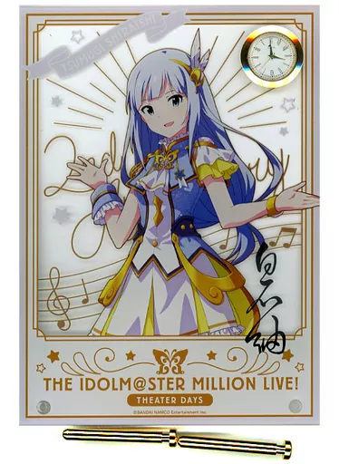 白石紬 ルミエール・パピヨンver. 時計付アクリルアート 「アイドルマスター ミリオンライブ!」