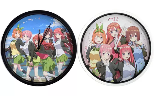 五等分の花嫁 壁掛け時計　テキスタイルパネルクロック キャンバスボード ED 五等分の花嫁 壁掛け時計 テキスタイルパネルクロック