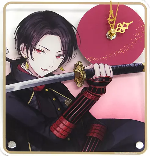 刀剣乱舞　加州清光　アクリルクロック　時計　5周年　新品 駿河屋 -<中古>41.加州清光 五周年記念祝画アクリルクロック 「刀剣