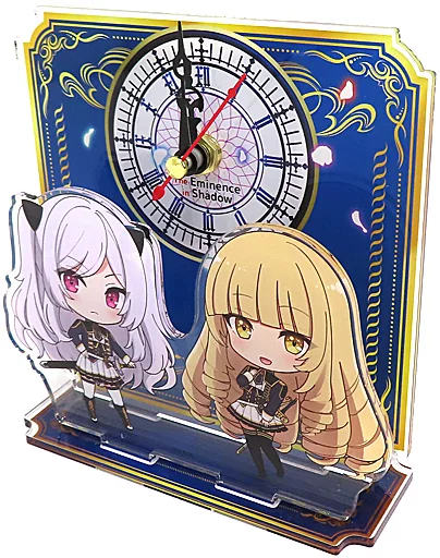 置き時計・掛け時計　アレクシア・ミドガル＆ローズ・オリアナ ミニアクリル時計 「ラキ☆チャレくじ 陰の実力者になりたくて! ラッキー☆チャレンジくじ」 A賞