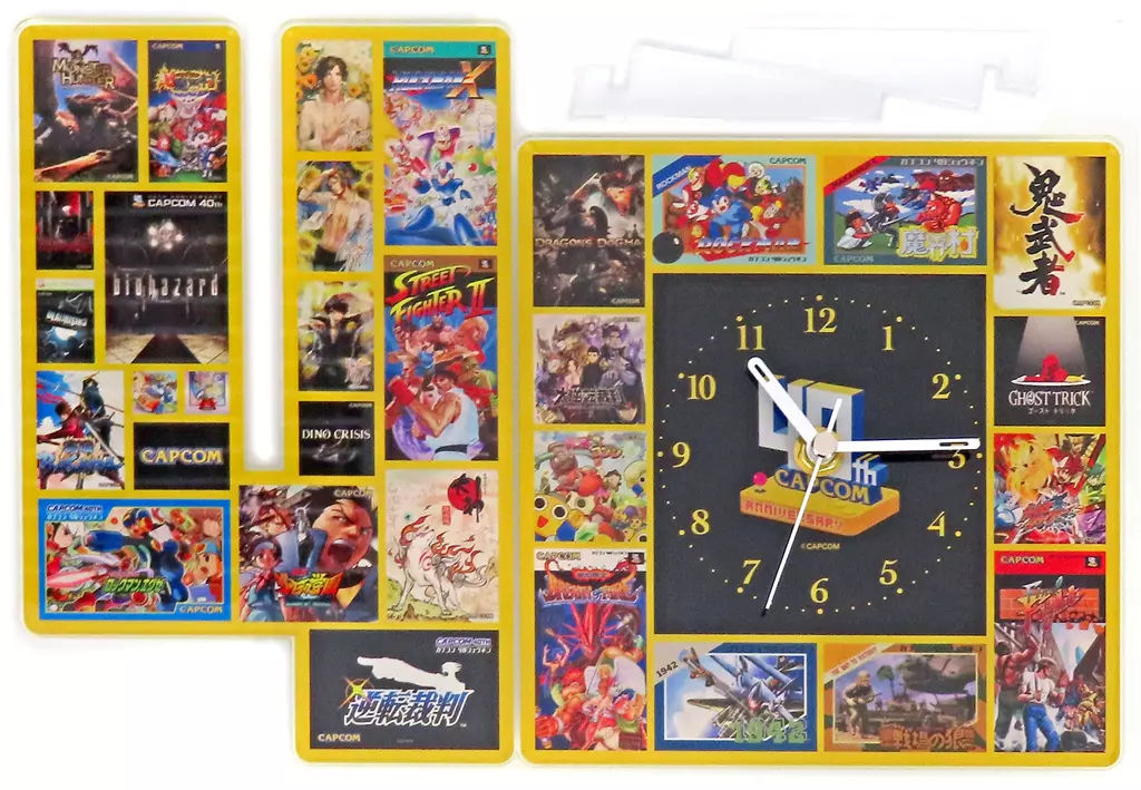 置き時計・掛け時計　40周年記念 アクリルクロック 「カプくじ カプコン40周年」 S-1賞