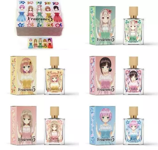 [開封済み] Fragrance5 にじさんじ香水 コンプリートセット(ステッカー付き) 「バーチャルYouTuber にじさんじ」
