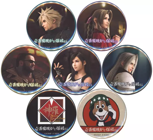 FINALFANTASY VII FF7 クラウド 特典 缶バッジ 天野喜孝展 Amazon.co