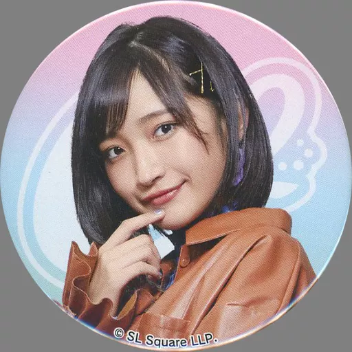 駿河屋 -<中古>小川桜花(Girls2)/背景：グラデーション 缶バッジ 大事