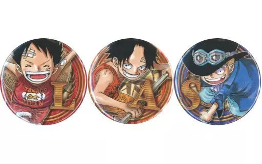 バッジ・ピンズ　[単品] ルフィ＆エース＆サボ 缶バッジ3個セット 「ワンピース 三兄弟セット」 ジャンプフェスタ2019グッズ