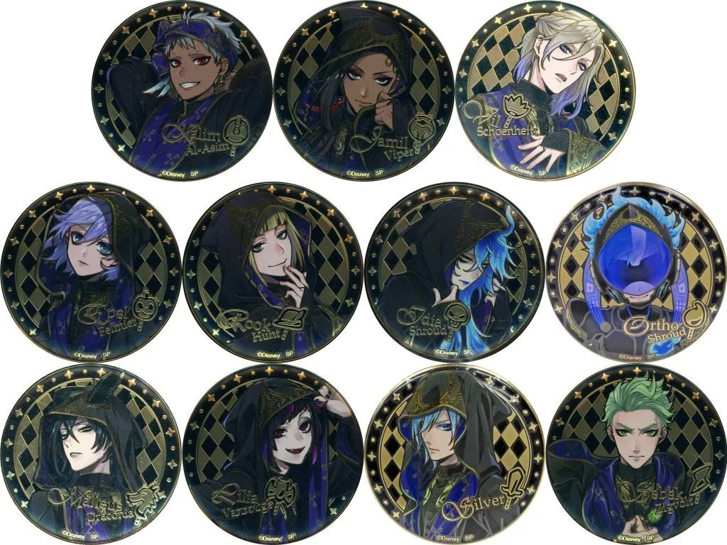 全11種セット 「ディズニー ツイステッドワンダーランド アルティメタルバッジコレクション 式典服 B-BOX」_img