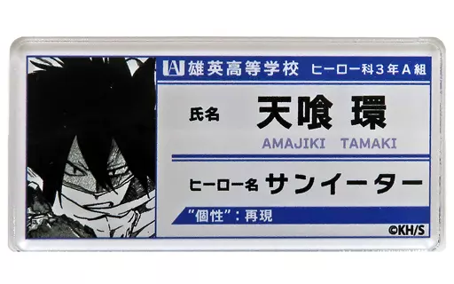 ヒロアカ 天喰環 名札 バッジ 駿河屋 -<中古>天喰環 「僕のヒーローアカデミア 名札バッジ