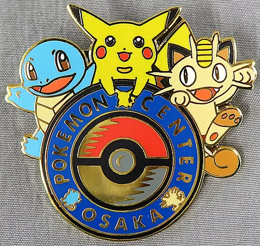 駿河屋 - 【買取】ゼニガメ＆ピカチュウ＆ニャース(初代ロゴ) ピンズ