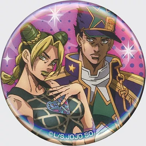 ジョジョの奇妙な冒険　ヒーローズコレクション缶バッジ　空条徐倫 ジョジョの奇妙な冒険 コレクション缶バッジ HEROES 空条承太郎